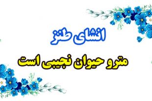 انشای-طنز-مترو-حیوان-نجیبی-است 