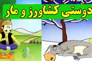 داستان آموزنده کودکان دوستی کشاورز و مار (6)